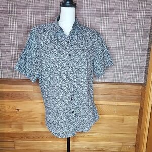 Beverly Hills Polo Club Monochrome Patterned Shirt